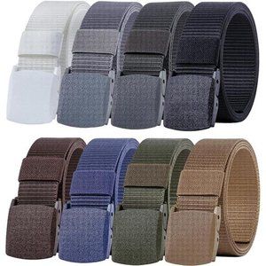 8 Pack Nylon Military Tactical Plastic Buckle Belt Webbing Canvas Outdoor Web